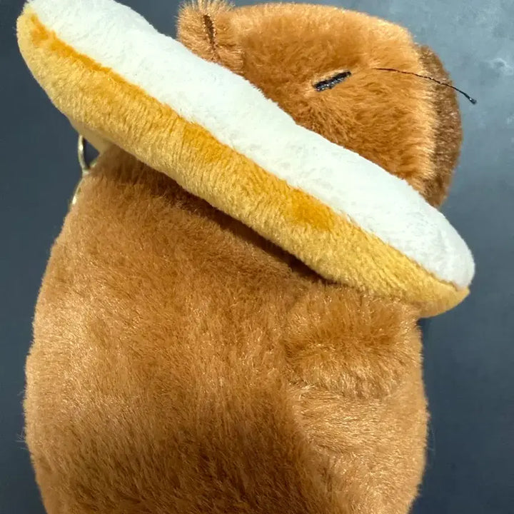 [BUNJANG] Capybara Bread Plush Keyring / 카피바라 식빵 인형 키링
