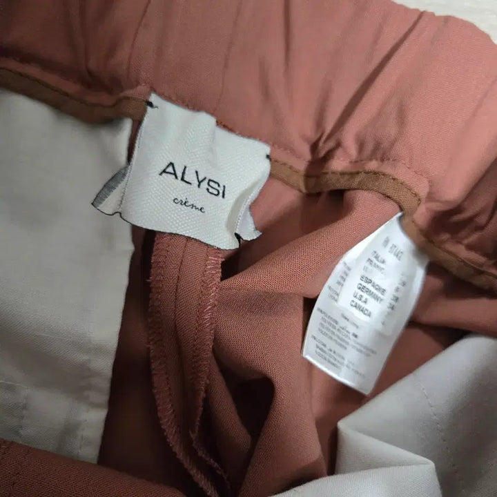 [BUNJANG] ALYSI Brown Bending Slacks Pants / ALYSI 브라운 밴딩 슬랙스 팬츠