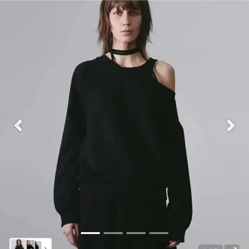 [BUNJANG] NACHE Slit Layered Sweatshirt / 나체 NACHE 슬릿 레이어드 맨투맨
