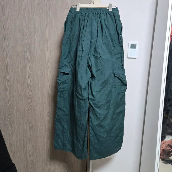[BUNJANG] Black Friday Linen 100% Green Cargo Wide Pants / 린넨100% 그린  카고 와이드 팬츠