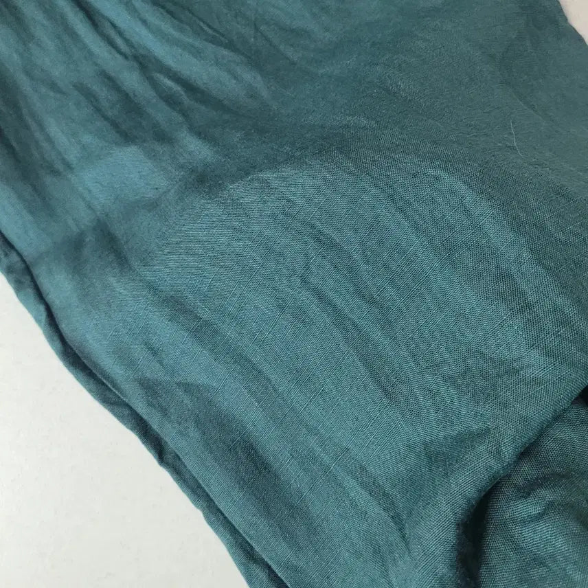 [BUNJANG] Black Friday Linen 100% Green Cargo Wide Pants / 린넨100% 그린  카고 와이드 팬츠