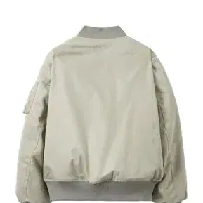[BUNJANG] Marithe Francois Girbaud Melange Rib MA-1 Jacket Ivory M / 마리떼 프랑소와 저버 멜란지 립 MA-1 아이보리 M사이즈