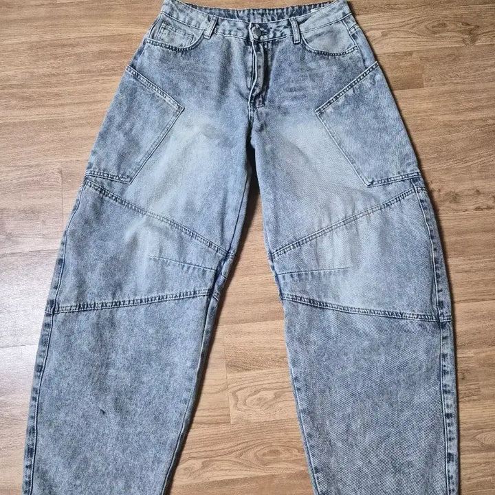[BUNJANG] Denim Wide Jeans / 청바지