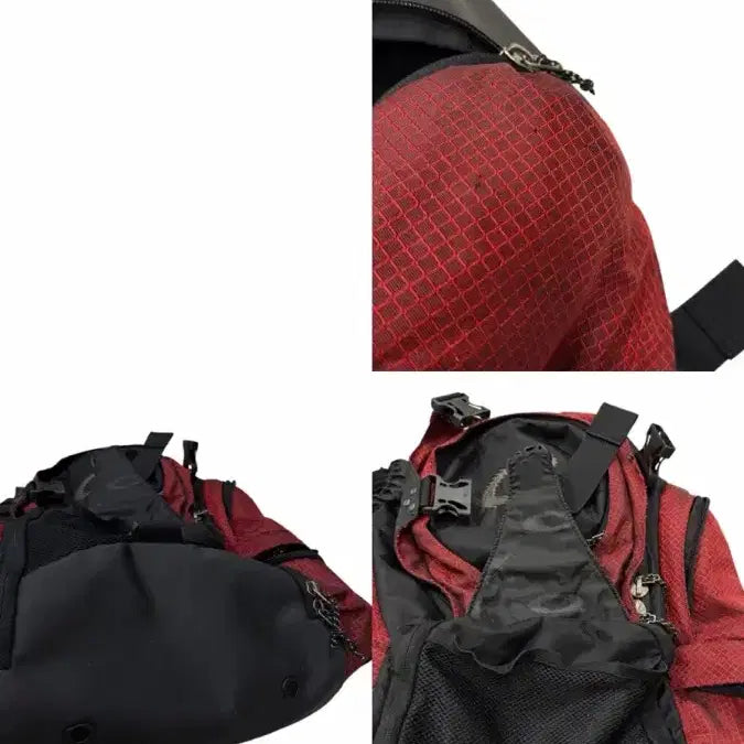 [BUNJANG] Oakley Vintage Technical Utility Backpack Red / 오클리 빈티지 아이콘 테크니컬 유틸리티 백팩 가방 레드