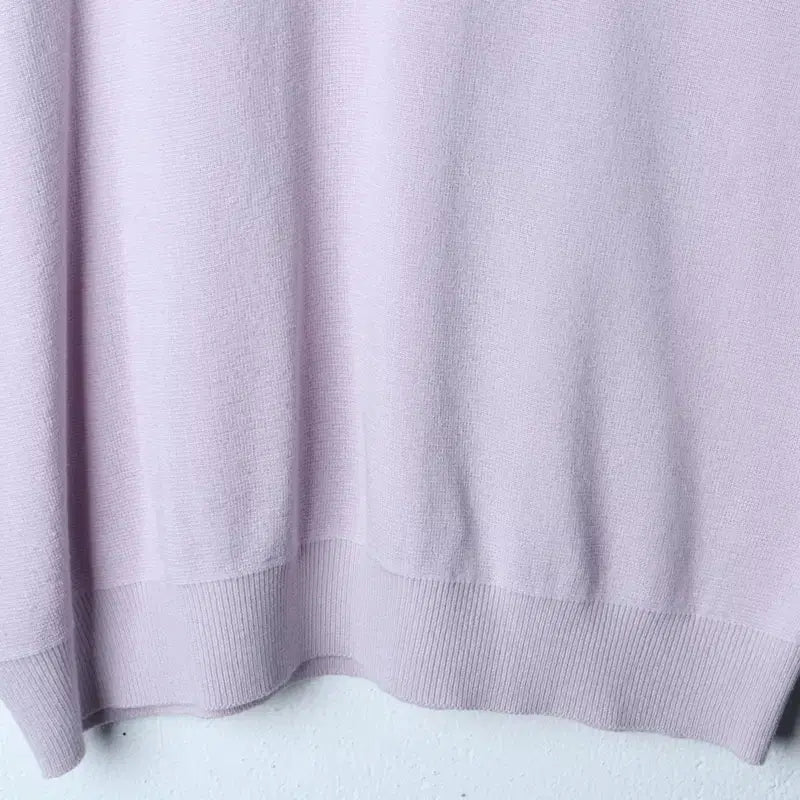 [BUNJANG] KIMUE Oversized V-Neck T-Shirt / (XL-2XL) 키뮤어 반팔 카라 티셔츠 브이넥 연보라-17674