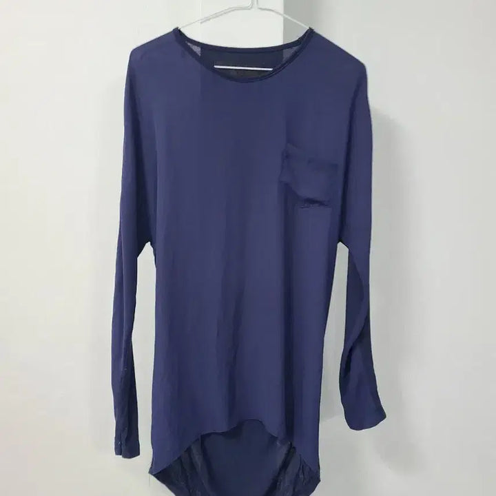 [BUNJANG] R.BSTILL ROOKIE BUD Navy Pocket Long Sleeve T-shirt / R.BSTILL BY ROOKIE BUD 네이비 포켓 롱 슬리브 티셔츠