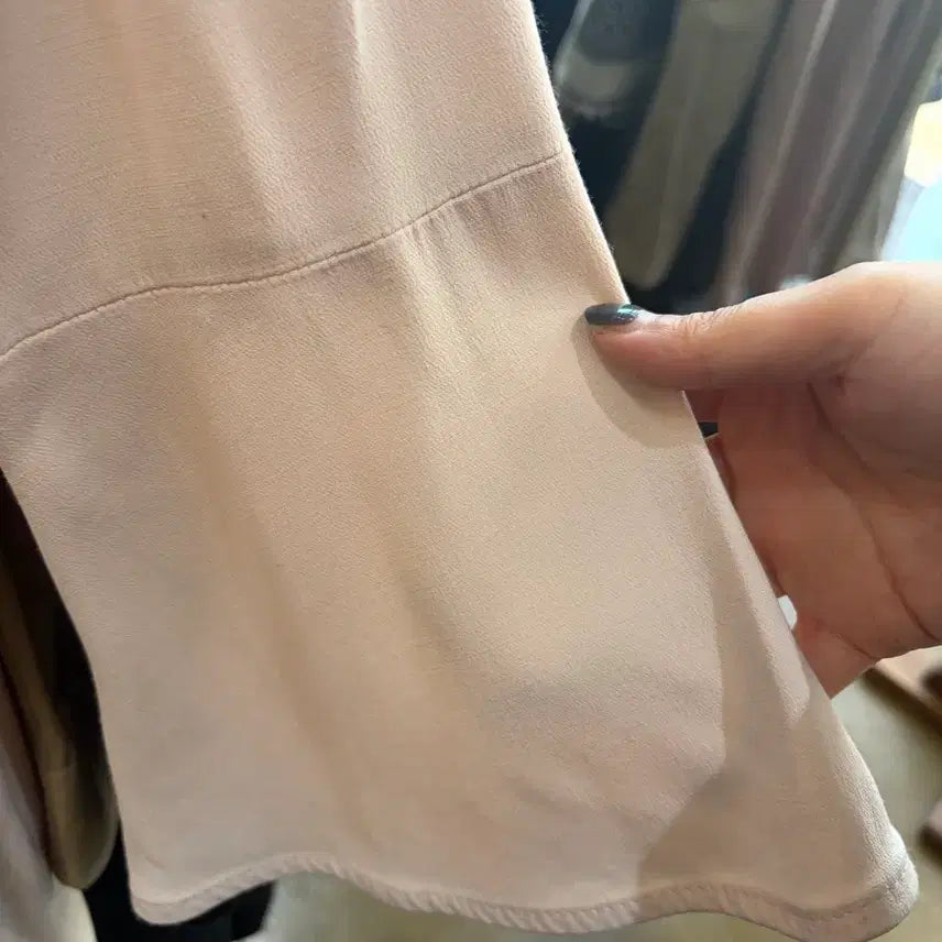 [BUNJANG] Sandro Pale Pink Midi Dress / 산드로 연핑크 원피스