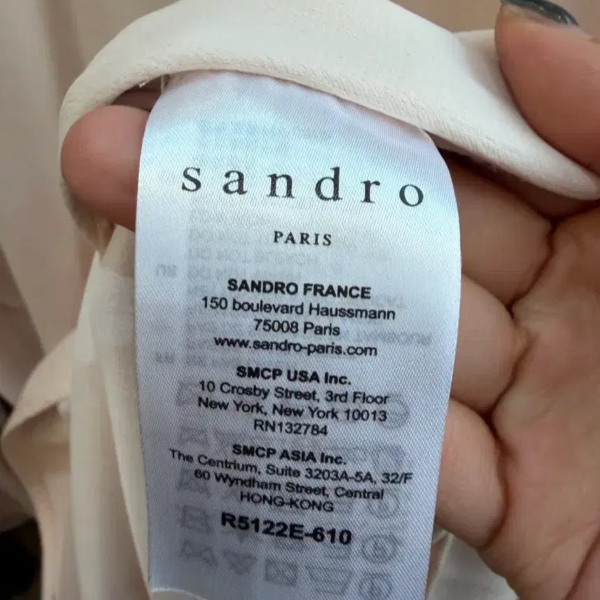 [BUNJANG] Sandro Pale Pink Midi Dress / 산드로 연핑크 원피스