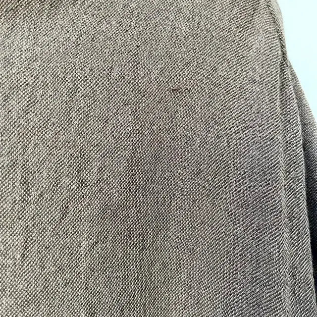 [BUNJANG] Linen Dress with Brown Tape Detail / 브라운 테잎 장식 린넨 원피스