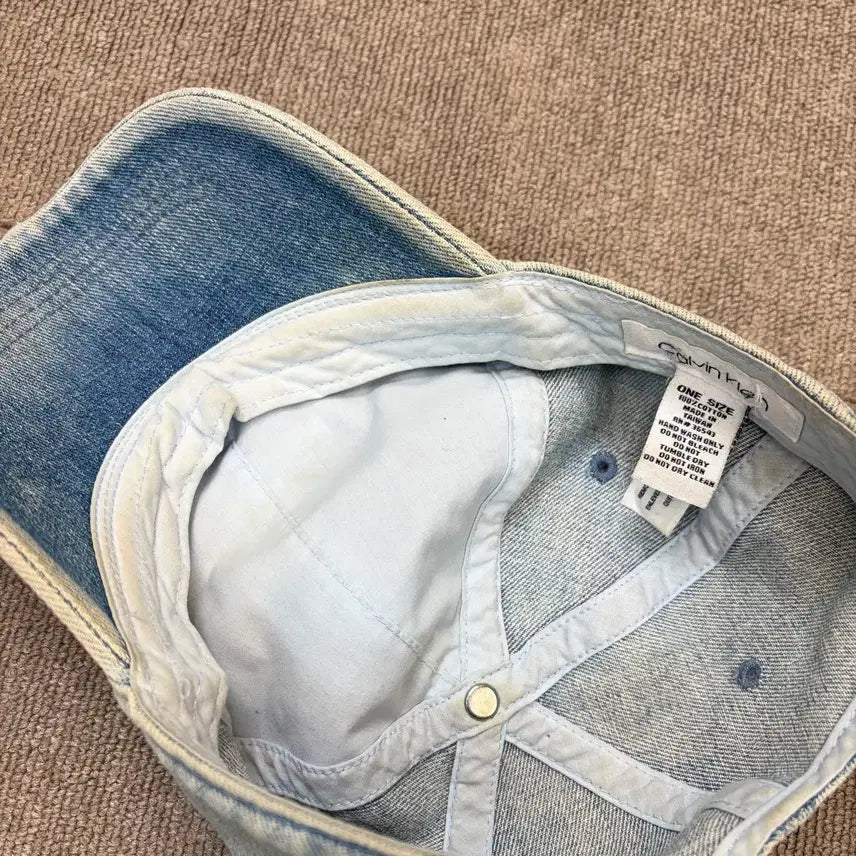 [BUNJANG] Calvin Klein Vintage Denim Ball Cap / CALVIN KLEIN 캘빈클라인 빈티지 데님 볼캡