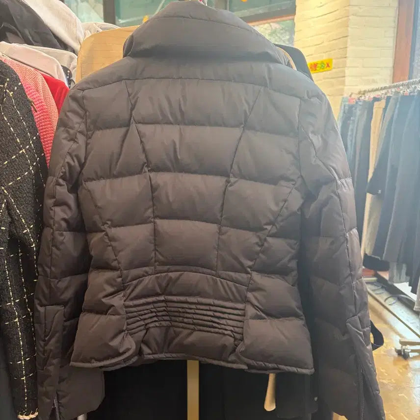 [BUNJANG] System Black Short Padded Jacket / 한섬 시스템 블랙 숏패딩 자켓