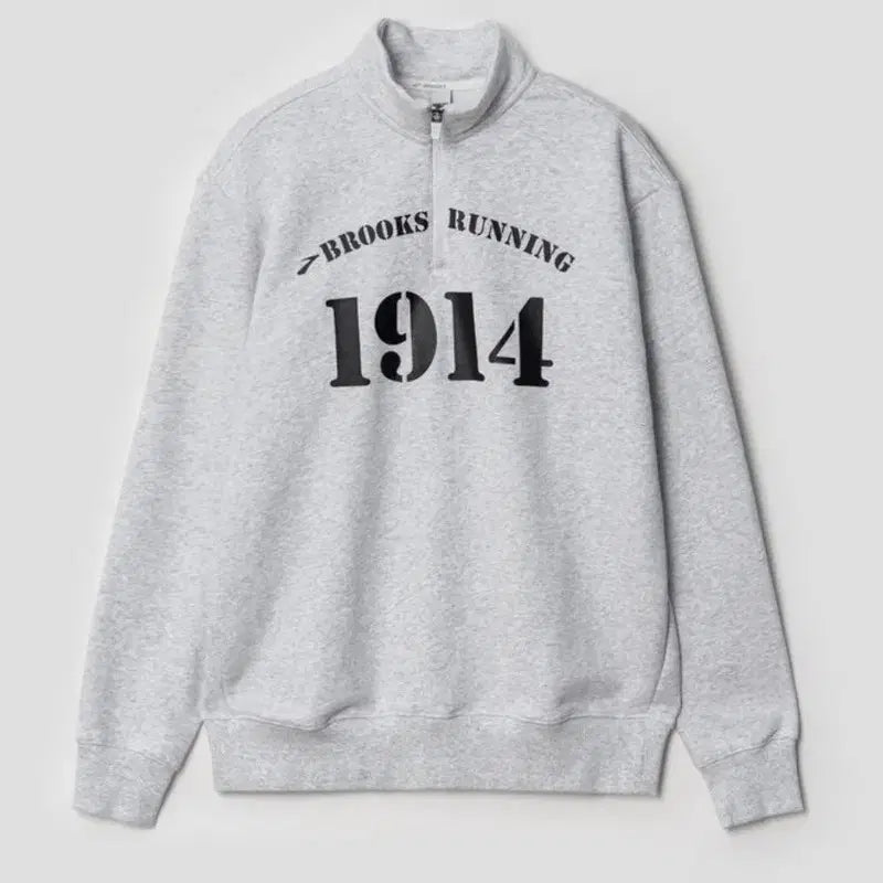 [BUNJANG] Brooks 1914 Logo Half-Zip Sweatshirt / XL BROOKS 브룩스 1914 로고 반집업 맨투맨