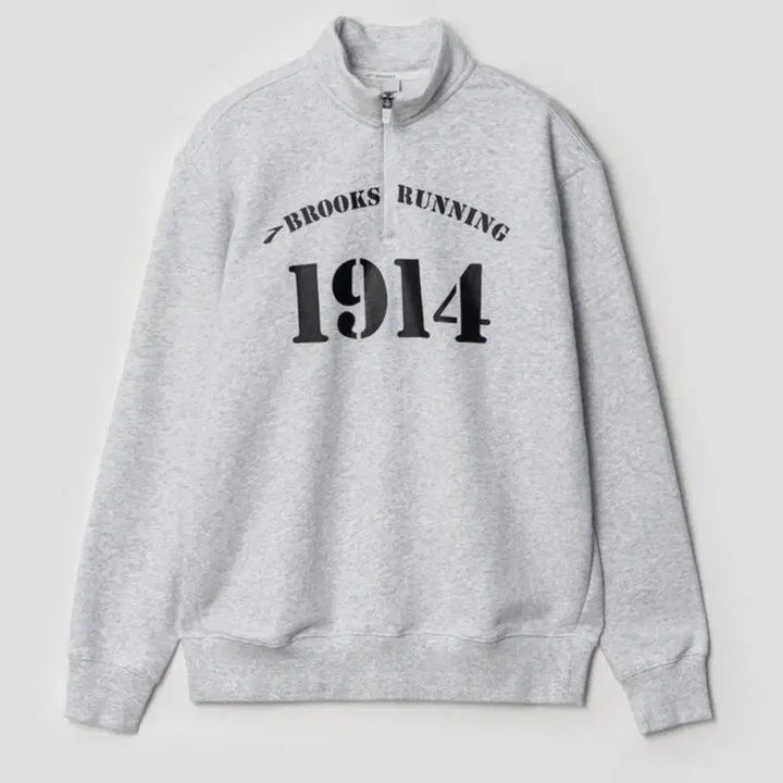 [BUNJANG] Brooks 1914 Logo Half-Zip Sweatshirt / XL BROOKS 브룩스 1914 로고 반집업 맨투맨