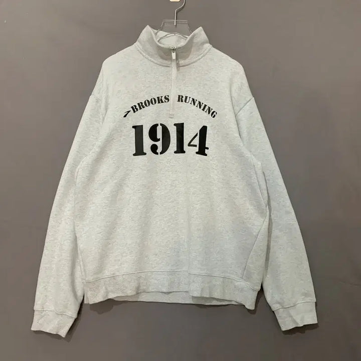 [BUNJANG] Brooks 1914 Logo Half-Zip Sweatshirt / XL BROOKS 브룩스 1914 로고 반집업 맨투맨