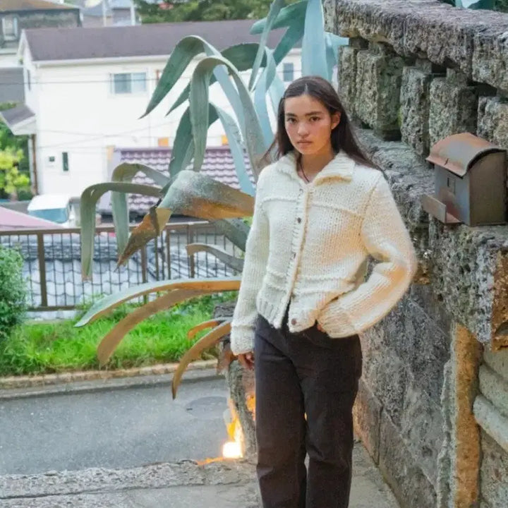 [BUNJANG] Tudomant Ivory Handmade Cardigan / 튜드먼트 핸드메이드 가디건