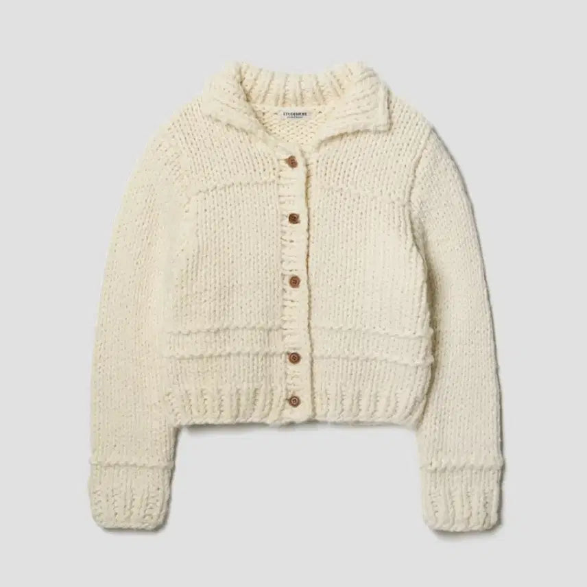 [BUNJANG] Tudomant Ivory Handmade Cardigan / 튜드먼트 핸드메이드 가디건