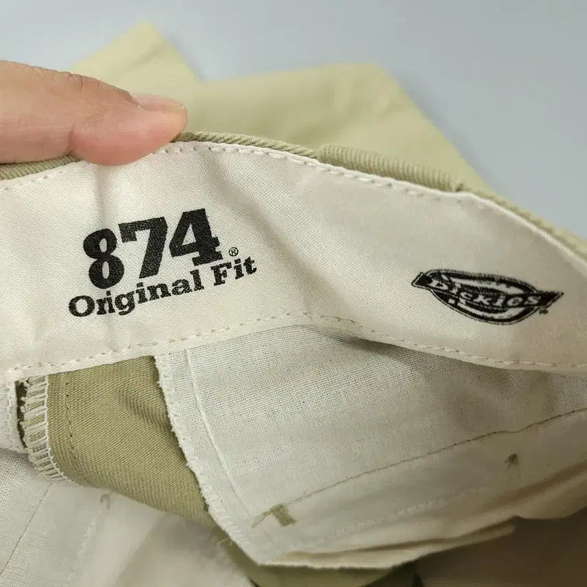 [BUNJANG] Dickies 874 Beige Original Fit Chino Pants / 디키즈 874 베이지 오리지널핏 치노팬츠 트윌 면바지 코튼팬츠 MADE