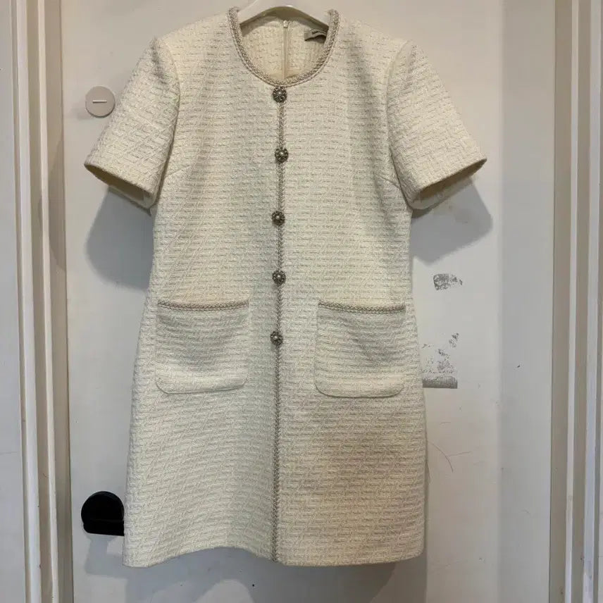 [BUNJANG] Nancirella Woven Tweed Dress / 낸시렐라 우븐 트위드 드레스
