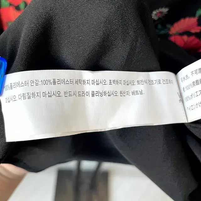 [BUNJANG] FOREVER21 Black Poppy Chiffon Dress / FOREVER21 포레버21 블랙 양귀비 쉬폰 원피스