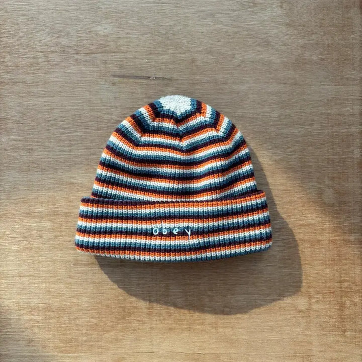 [BUNJANG] Obey Stripe Logo Beanie / Obey Stripe Logo Beanie 오베이