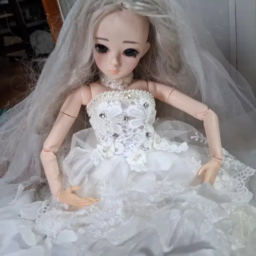 [BUNJANG] DORIS 60cm Ball Jointed Doll / DORIS 웨딩 구체관절 인형 60센티