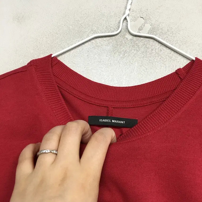[SOLD OUT] 이자벨마랑 정품 레이어드 반팔 니트 xs