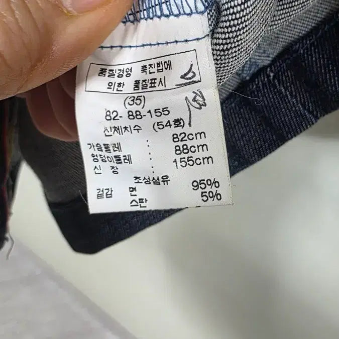 [BUNJANG] GIVY Denim Jacket Floral Embroidery 3/4 Sleeve / GIVY 데님 자켓 꽃 자수 칠부 소매.260306