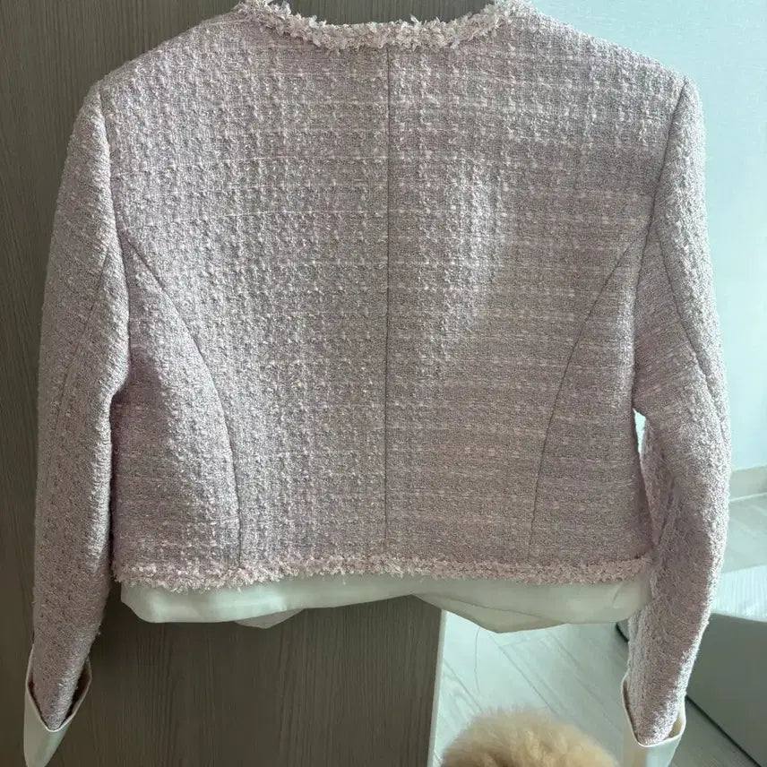 [BUNJANG] Pink Jewel Tweed Jacket / 원래가격 10만원대 핑크 보석 트위터자켓