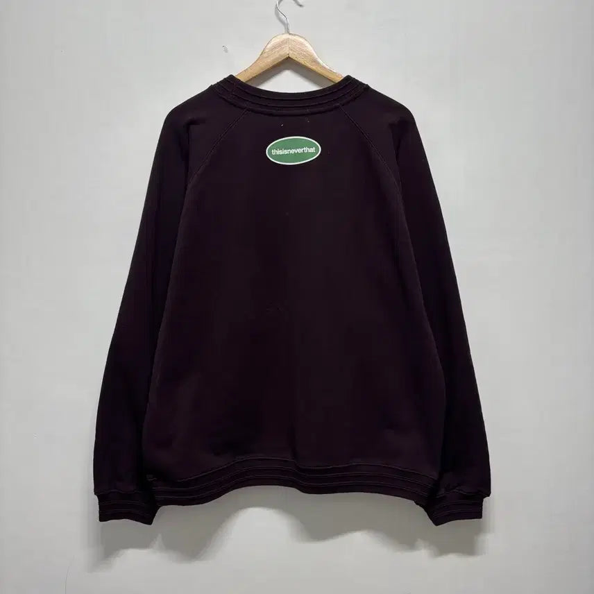 [BUNJANG] thisisneverthat Burgundy Sweatshirt / 디스이즈네버댓 버건디 맨투맨