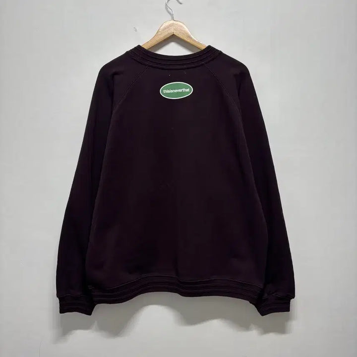 [BUNJANG] thisisneverthat Burgundy Sweatshirt / 디스이즈네버댓 버건디 맨투맨