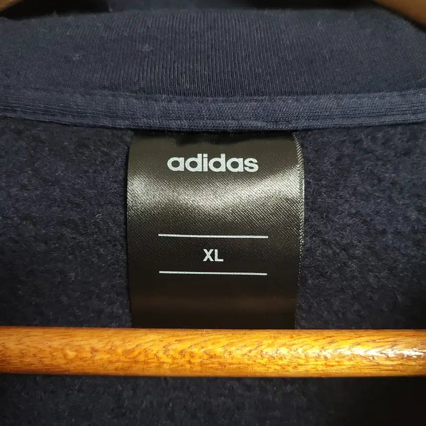 [BUNJANG] Adidas Navy Three-Stripe Hoodie Zip-up / (XL) ADIDAS 아디다스 삼선 네이비 후드집업 기모