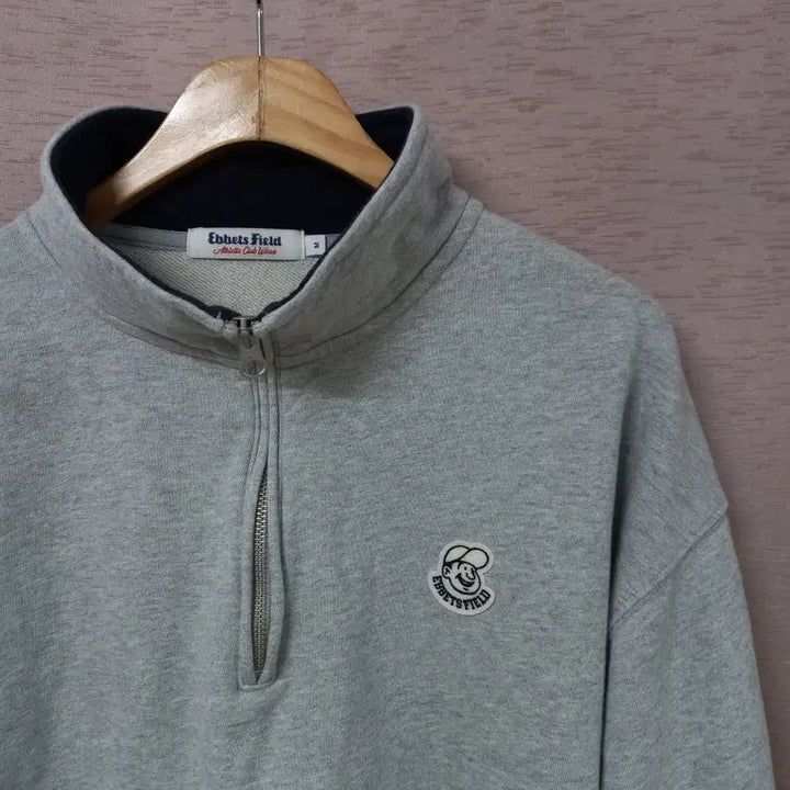 [SOLD OUT] B3-10/이벳필드 그레이 반집업 티셔츠 남성M