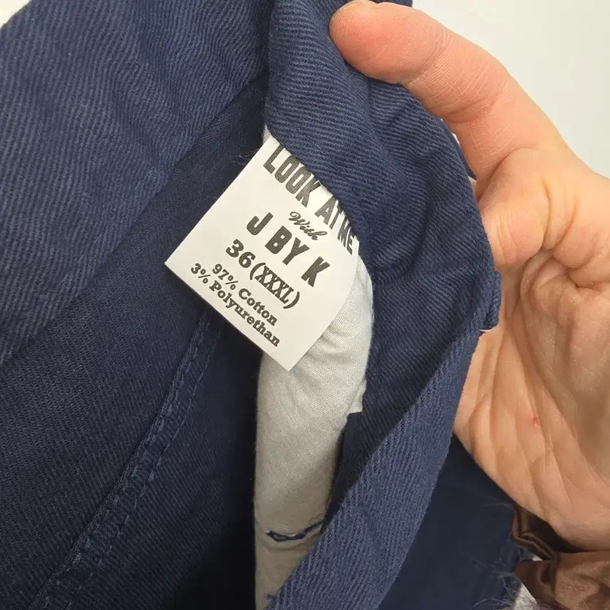 [BUNJANG] LookAtMe Denim Shorts Navy 36" (New) / 여성 빅사이즈  데님 반바지 네이비 36"  (새상품)
