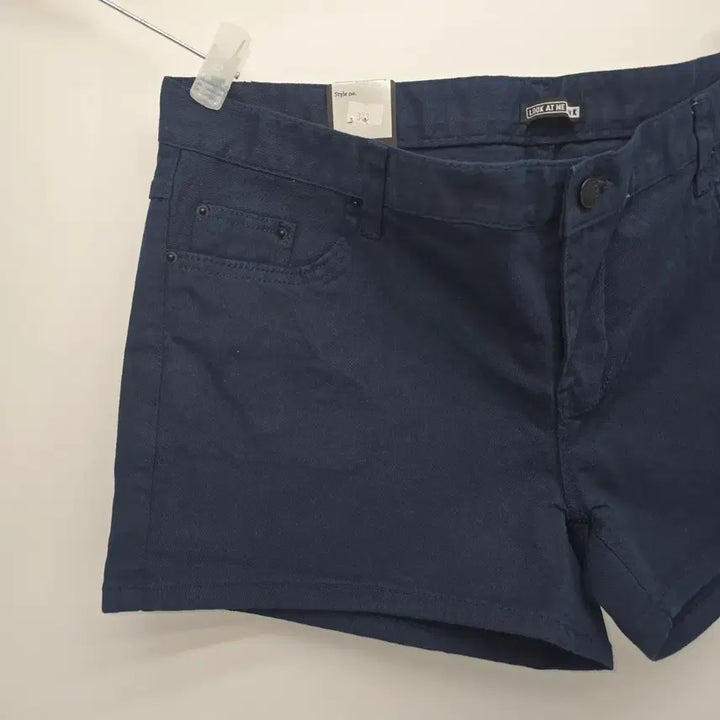 [BUNJANG] LookAtMe Denim Shorts Navy 36" (New) / 여성 빅사이즈  데님 반바지 네이비 36"  (새상품)