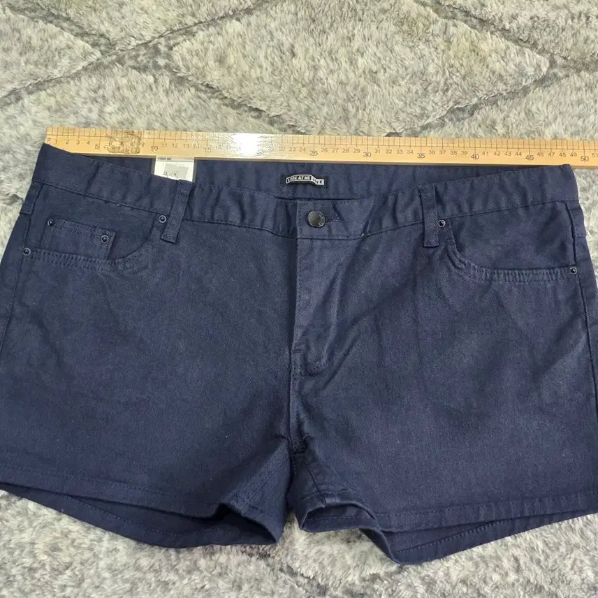 [BUNJANG] LookAtMe Denim Shorts Navy 36" (New) / 여성 빅사이즈  데님 반바지 네이비 36"  (새상품)