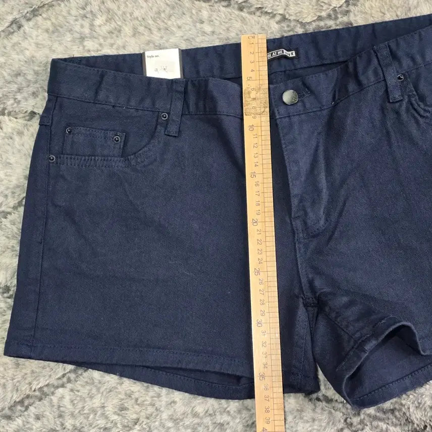 [BUNJANG] LookAtMe Denim Shorts Navy 36" (New) / 여성 빅사이즈  데님 반바지 네이비 36"  (새상품)