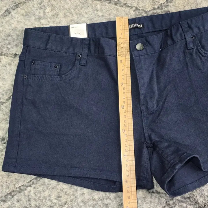 [BUNJANG] LookAtMe Denim Shorts Navy 36" (New) / 여성 빅사이즈  데님 반바지 네이비 36"  (새상품)