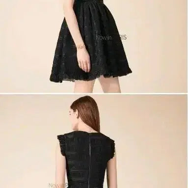[SOLD OUT] 마쥬 MAJE 블랙 프릴 원피스 / 사이즈2