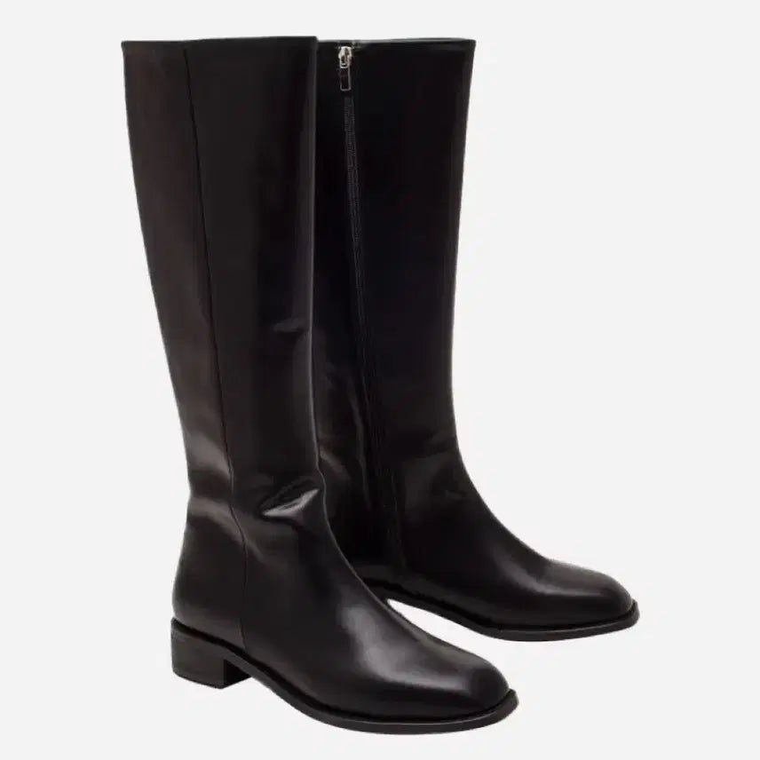 [BUNJANG] Taktroyme Precious01 Basic Flat Long Boots / [새상품] 타크트로이메 Precious01 베이직 플랫 롱 부츠(블랙,