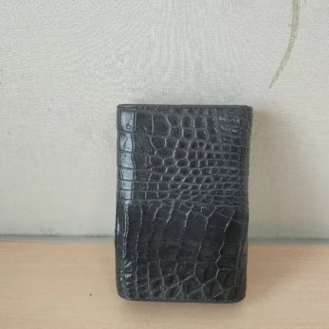 [BUNJANG] Real Crocodile Leather Bi-fold Wallet / 리얼 크로커다일 가죽 반지갑