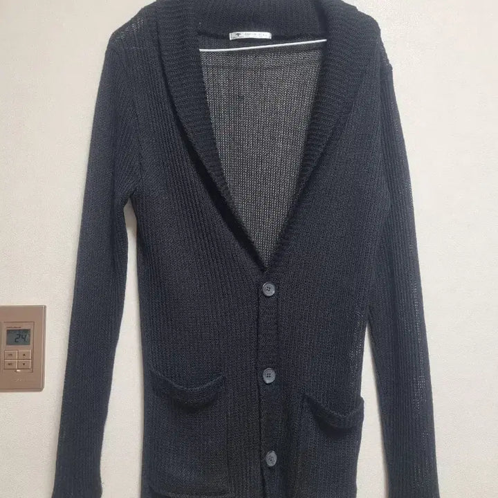 [BUNJANG] Black Long Knit Cardigan / 블랙 롱 가디건 니트 49번