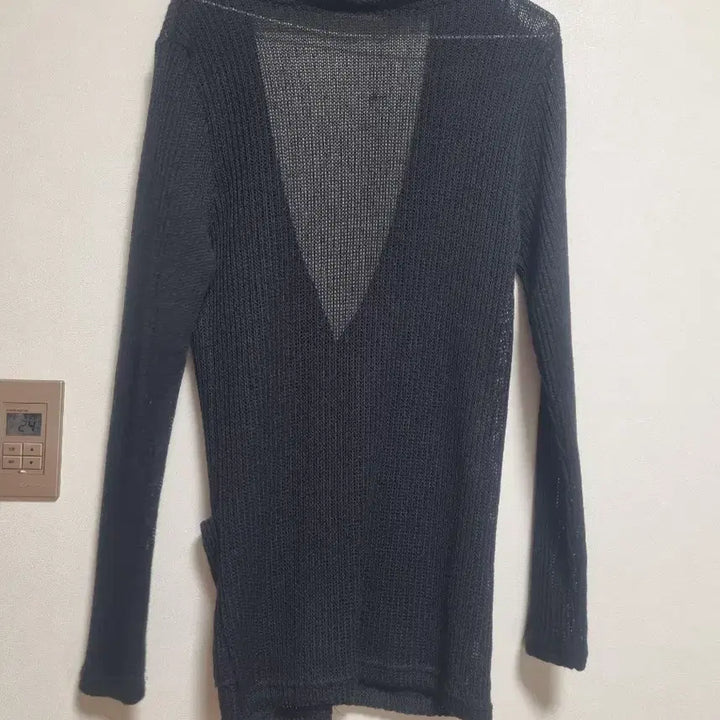[BUNJANG] Black Long Knit Cardigan / 블랙 롱 가디건 니트 49번