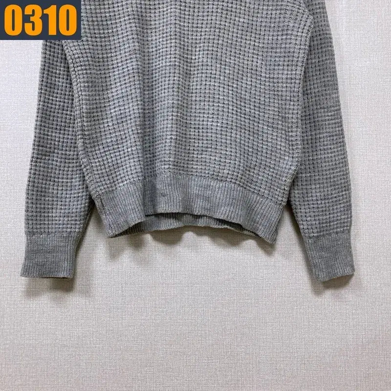 [BUNJANG] LACOSTE Waffle Knit T-shirt / LACOSTE 라코스테 라운드 와플 니트 티셔츠
