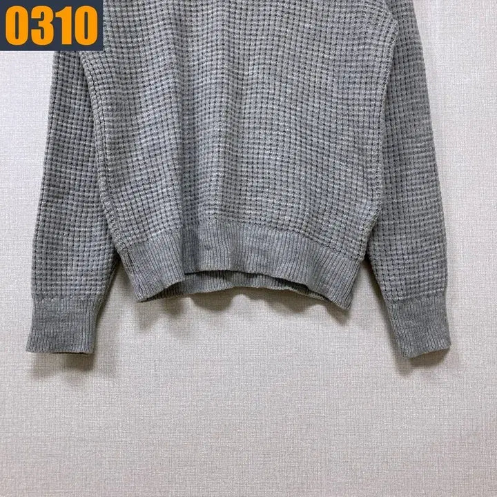 [BUNJANG] LACOSTE Waffle Knit T-shirt / LACOSTE 라코스테 라운드 와플 니트 티셔츠
