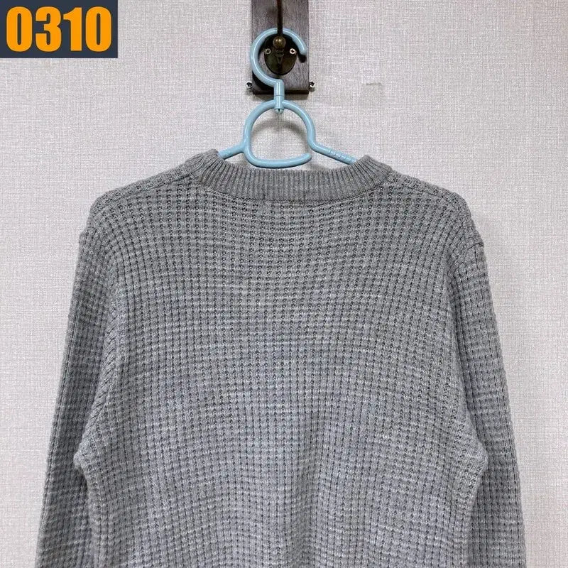 [BUNJANG] LACOSTE Waffle Knit T-shirt / LACOSTE 라코스테 라운드 와플 니트 티셔츠