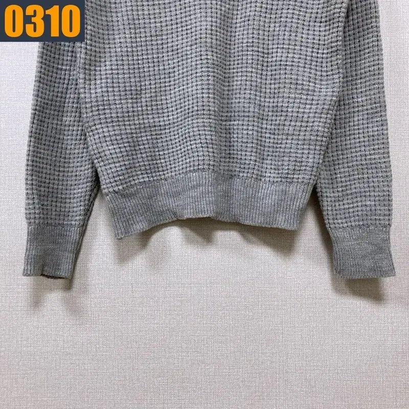 [BUNJANG] LACOSTE Waffle Knit T-shirt / LACOSTE 라코스테 라운드 와플 니트 티셔츠