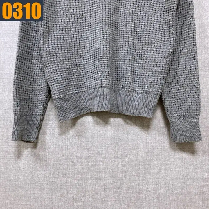 [BUNJANG] LACOSTE Waffle Knit T-shirt / LACOSTE 라코스테 라운드 와플 니트 티셔츠