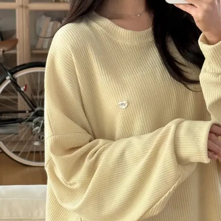 [BUNJANG] Avely Oversized Long Sleeve T-Shirt / 에이블리 빅사이즈 긴팔티