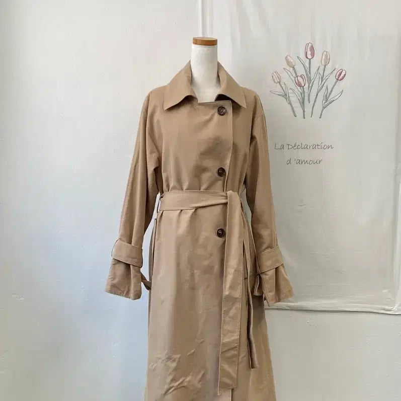 [BUNJANG] System Long Trench Coat / 시스템 롱 트렌치 코트
