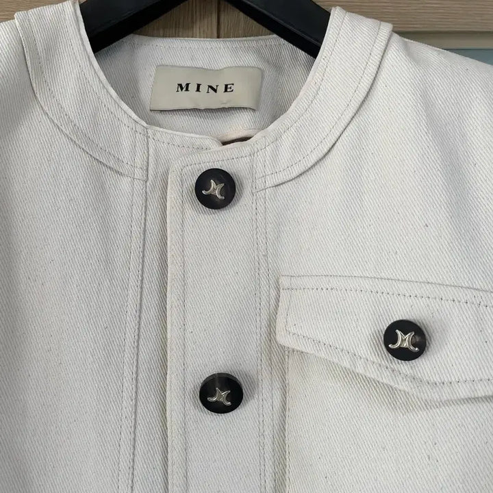 [BUNJANG] Mine Ivory Short Sleeve Jacket / MINE 마인 아이보리 반팔 자켓